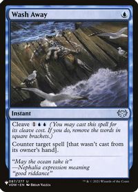 Wash Away — The List Reprints
