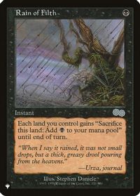 Rain of Filth — The List Reprints