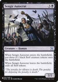 Sengir Autocrat — The List Reprints
