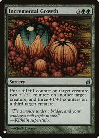 Incremental Growth — The List Reprints