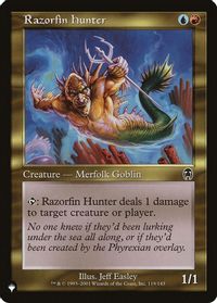 Razorfin Hunter — The List Reprints