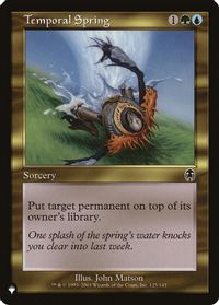 Temporal Spring — The List Reprints