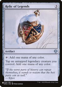 Relic of Legends — The List Reprints