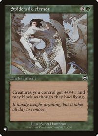 Spidersilk Armor — The List Reprints