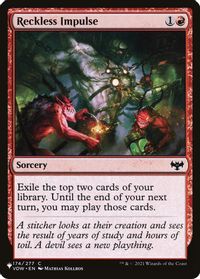 Reckless Impulse — The List Reprints