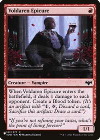 Voldaren Epicure — The List Reprints