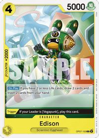 Edison (Tournament Pack 2024 Oct.-Dec.) — One Piece Promotion Cards