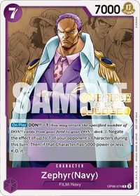 Zephyr (Navy) (Judge Pack Vol. 4) — One Piece Promotion Cards