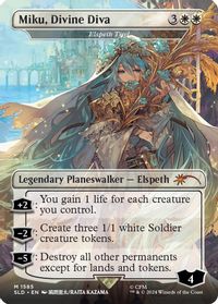 Miku, Divine Diva - Elspeth Tirel — Secret Lair Drop Series