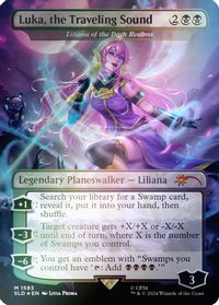 Luka, the Traveling Sound - Liliana of the Dark Realms (Rainbow Foil) — Secret Lair Drop Series