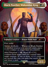 Black Panther, Wakandan King (Rainbow Foil) — Secret Lair Drop Series