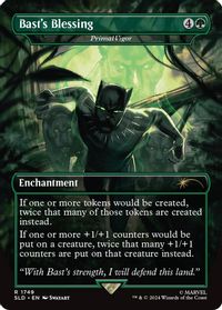 Bast's Blessing - Primal Vigor (Rainbow Foil) — Secret Lair Drop Series