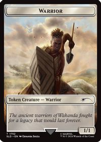 Warrior Token (Rainbow Foil) — Secret Lair Drop Series