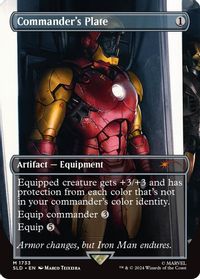 Commander's Plate (1733) (Rainbow Foil) — Secret Lair Drop Series