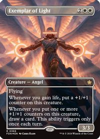Exemplar of Light (Borderless) (Mana Foil) — Foundations