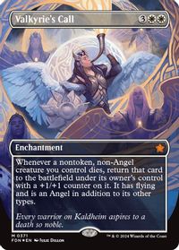 Valkyrie's Call (Borderless) (Mana Foil) — Foundations