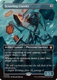 Scrawling Crawler (Borderless) (Mana Foil) — Foundations