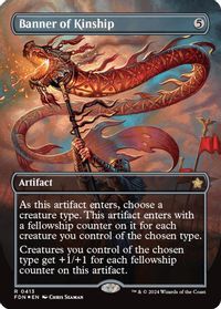 Banner of Kinship (Borderless) (Mana Foil) — Foundations