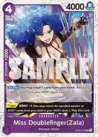 Miss Doublefinger(Zala) (Jolly Roger Foil) — Premium Booster -The Best-
