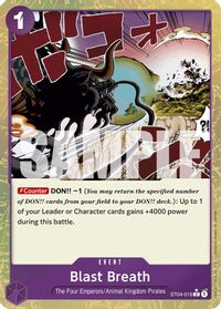 Blast Breath (Textured Foil) — Premium Booster -The Best-