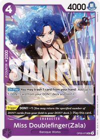 Miss Doublefinger(Zala) (Reprint) — Premium Booster -The Best-
