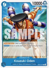 Kouzuki Oden — Emperors in the New World: 2nd Anniversary Tournament Cards