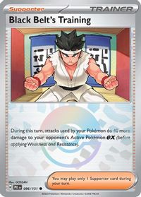 Black Belt's Training - 096/131 (Poke Ball Pattern) — SV: Prismatic Evolutions