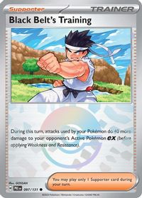 Black Belt's Training - 097/131 (Poke Ball Pattern) — SV: Prismatic Evolutions
