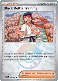 Black Belt's Training - 098/131 (Poke Ball Pattern) — SV: Prismatic Evolutions