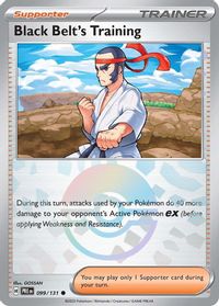 Black Belt's Training - 099/131 (Poke Ball Pattern) — SV: Prismatic Evolutions