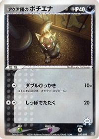 Team Aqua's Poochyena - 020/033 — Aqua Deck Kit