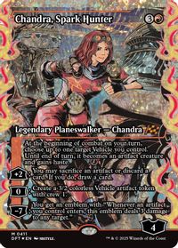 Chandra, Spark Hunter (Showcase) (Fracture Foil) — Aetherdrift