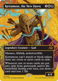 Ketramose, the New Dawn (Borderless) (First-Place Foil) — Aetherdrift