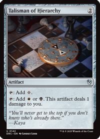 Talisman of Hierarchy — Commander: Aetherdrift