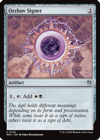 Orzhov Signet — Commander: Aetherdrift