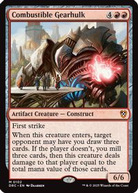 Combustible Gearhulk — Commander: Aetherdrift