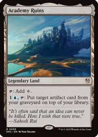 Academy Ruins — Commander: Aetherdrift