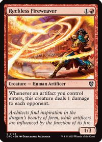 Reckless Fireweaver — Commander: Aetherdrift