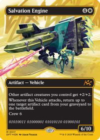 Salvation Engine (Borderless) (First-Place Foil) — Aetherdrift