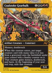 Coalstoke Gearhulk (Borderless) (First-Place Foil) — Aetherdrift