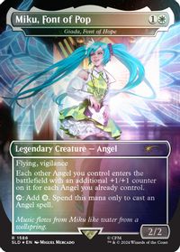 Miku, Font of Pop - Giada, Font of Hope (Rainbow Foil) — Secret Lair Drop Series