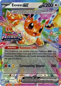 Eevee ex - 075/131 (Prismatic Evolutions Stamp) — Miscellaneous Cards & Products