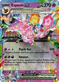 Espeon ex - 034/131 (Prismatic Evolutions Stamp) — Miscellaneous Cards & Products