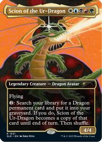 Scion of the Ur-Dragon (Rainbow Foil) — Secret Lair Drop Series