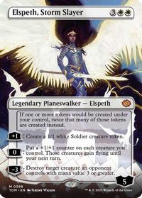 Elspeth, Storm Slayer (Borderless) — Tarkir: Dragonstorm