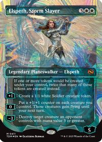 Elspeth, Storm Slayer (Showcase) (Halo Foil) — Tarkir: Dragonstorm