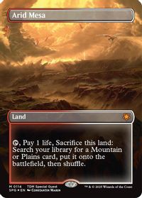 Arid Mesa (Borderless) (Dragonscale Foil) — Special Guests