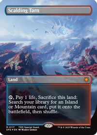 Scalding Tarn (Borderless) (Dragonscale Foil) — Special Guests