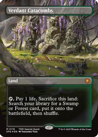 Verdant Catacombs (Borderless) (Dragonscale Foil) — Special Guests