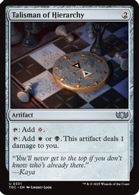 Talisman of Hierarchy — Commander: Tarkir: Dragonstorm